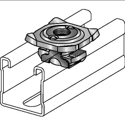Монтажная гайка для труб MQA-M12-F