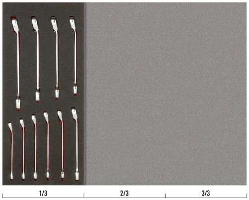 Fit&Go Набор комбинированных ключей с храповиком в ложементе 8 - 17 мм, 10 шт