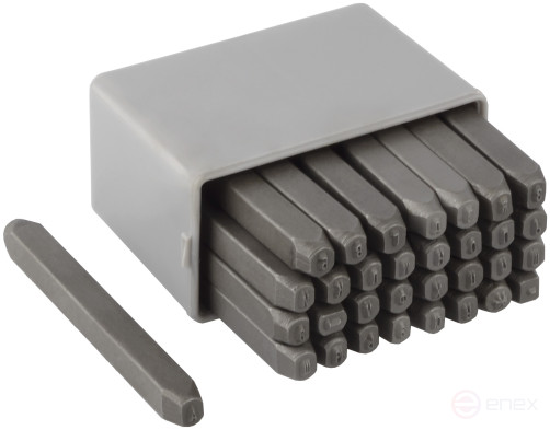 Набор клейм буквенных кириллица 2мм (стальные) BERIL