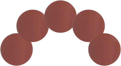 Круги шлифовальные сплошные (липучка), алюминий-оксидные, 125 мм, 5 шт. Р 600