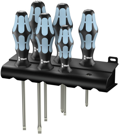 3334/3355/6 Screwdriver set, stainless steel + stand, 6 items