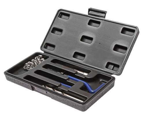 Set of tools and inserts for thread restoration M14x1.25mm L=12.4mm 9 pieces JTC