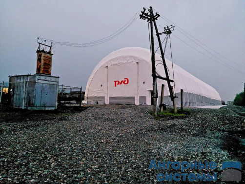 Inflatable PVC pneumatic frame hangar — production facility