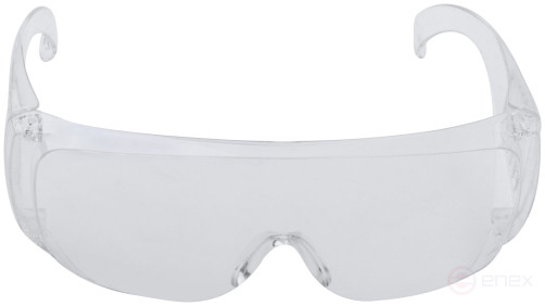 Safety glasses with transparent arches