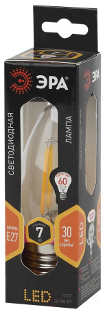 LED ERA Lamp F-LED B35-7W-827-E27 7W Filament Candle Warm White Light E27
