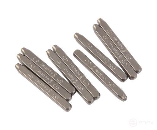 The stamps are digital 3mm (HRC 60+-2 deg. DIN 1451) JTC