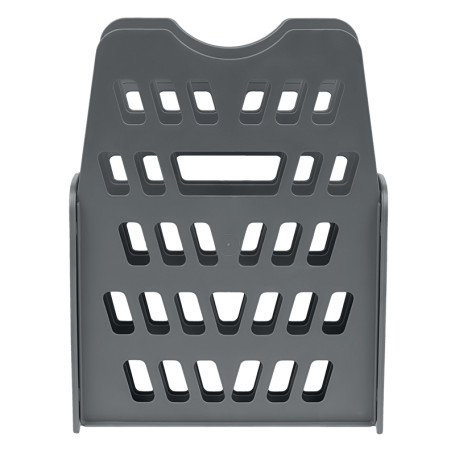 Лоток для бумаг веерный СТАММ, 5-ти секционный, серый