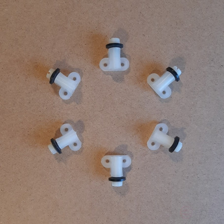 Mini waterproof rollers, 6 pieces. Height 22 mm