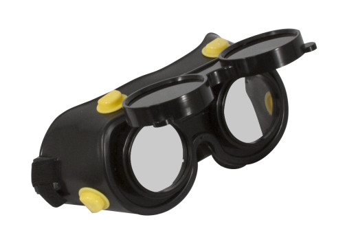 Очки сварщика с затемненным и обычным минеральным стеклом
