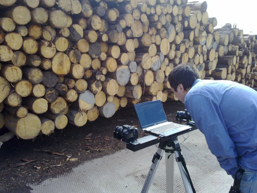Software and hardware complex for measuring roundwood volumes "Kashtan"