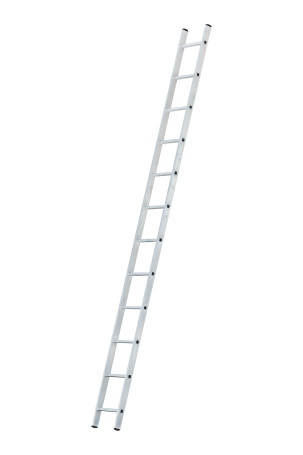 Single-section aluminum ladder with 12 steps AL 1x12 P70