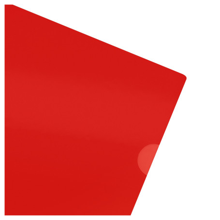 Folder-corner STAMM A4, 180mkm, plastic, opaque, red