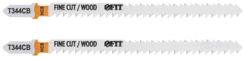 Double-sided wood canvases, HCS, sharpened teeth, 116/90 mm (T344CB), 2 pcs.