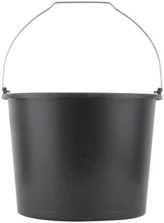 Construction plastic bucket for mixing mortar, reinforced walls 12 l