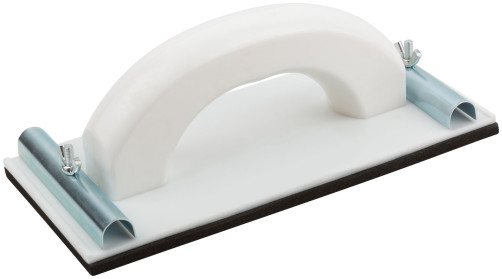 An emery grater.plastic paper with meth.with a clamp of 230x105 mm