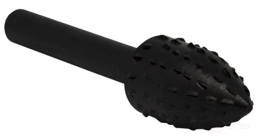 Wooden PRACTICE steel ball, parabolic 13 x 23 mm, tail 6 mm, blister (648-397)