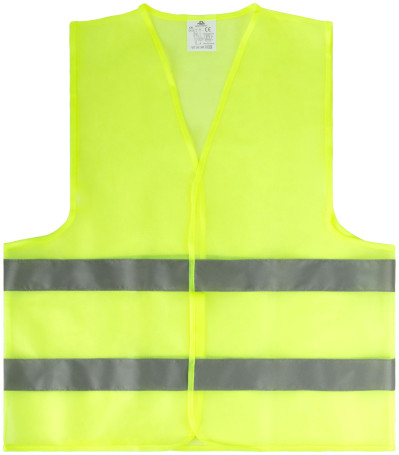 Yellow signal vest, 2 horizontal stripes, 60 gr., size XXL
