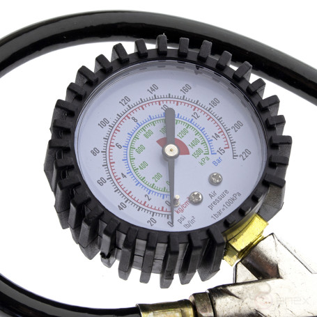 Pneumatic tire booster gun, with pressure gauge up to 15 atm., CHEGLOCK (10/50)