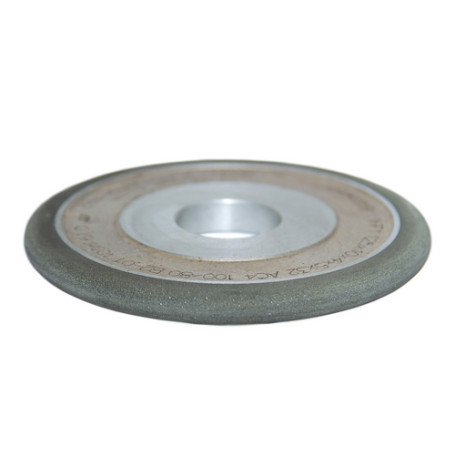 Diamond grinding wheel flat with semicircular convex profile 1FF1 150x8x4x4x32 AC4 160/125 V2-01 100% 66.0