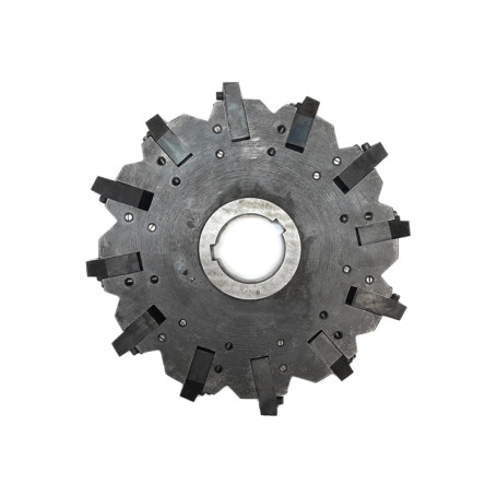 Фреза трехсторонняя 250 х 28 х 60 с механическим креплением 4гр. пл. CN.. 160412 Z=12 (2х6) AS190-250.28.06.D60 (2241-0727) «Русский Инструмент» (РИ)