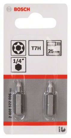 Bit attachment T7H Security-Torx® Extra Hart T7H, 25 mm