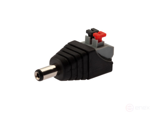 Разъем питания штекер 2.1х5.5 с быстрозажимной клеммной колодкой RIPO