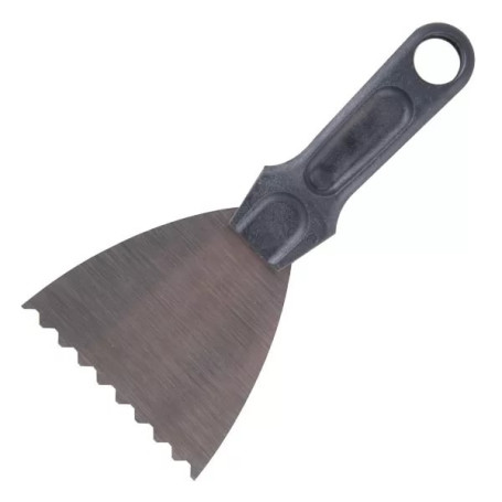 A trowel for working with tiles (75 mm wide)