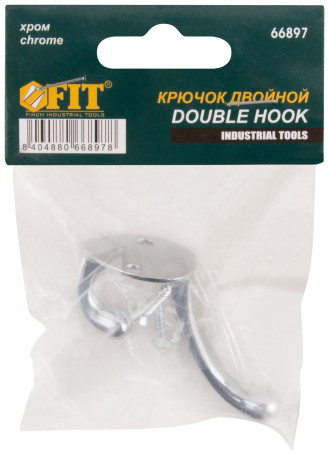 Double chrome hook 66897