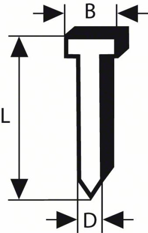 Countersunk head pin SK64 35G 1.6 mm, 35 mm, digitized.