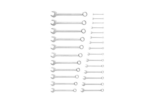 Set of combination keys 6- 32 mm, 26 pcs., CrV steel, DIN 3113, HOEGERT