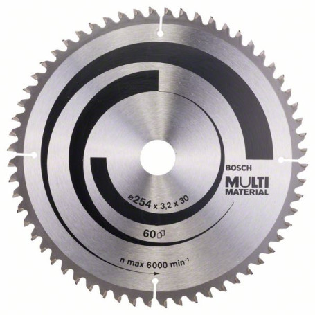Multi Material saw blade 254 x 30 x 3.2 mm; 60