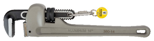 1 1/2" Aluminum pipe wrench quick-adjustable, 245 mm