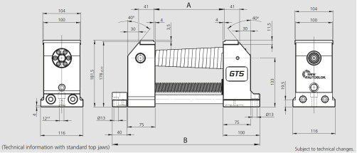 Тиски 5-осевые GT5-100