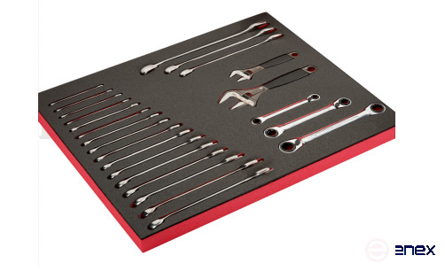 Fit&Go Набор гаечных ключей в ложементе, 22 шт