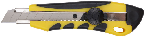 Technical knife 18 mm reinforced rubberized, rotatable.pressure