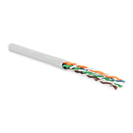 UUTP4-C5E-P24-IN-PVC-WH-100 (100 m) Twisted pair cable, unshielded U/UTP, category 5e, 4 pairs (24 AWG), stranded (path), PVC, -20°C – +75°C, white