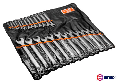 Набор комбинированных изогнутых гаечных ключей 6 - 32 мм, 26 шт