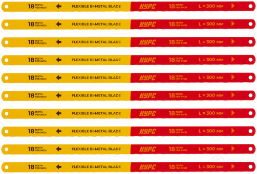 Hacksaw blade for metal 300x12 mm Profi (Bi-Metal), 10 pcs. ( 18 TRI )