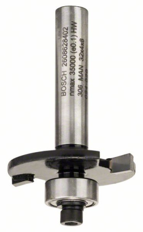 Flat groove milling cutter 8 mm, D1 32 mm, L 4 mm, G 51 mm