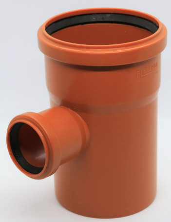 External tee 110 by 50 mm 90 (87.5) degrees Flextron