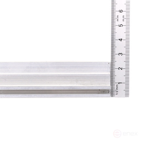 The profile is F-shaped 2500*24,8*8,1 (base 5.0), anodized aluminum material (EB-1262)