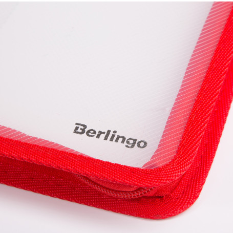 Berlingo zipper folder, A5, 500 microns, transparent, assorted