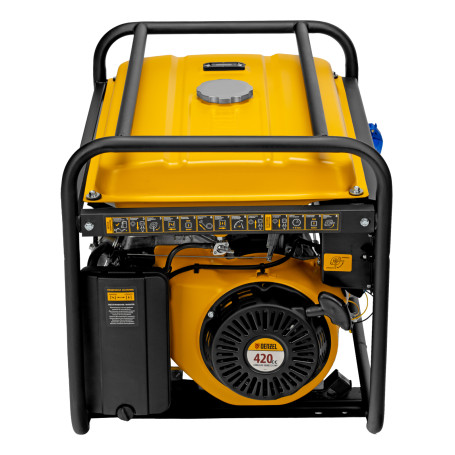 Gasoline generator GE 6900, 5.5 kW, 220 V/50 Hz, 25 l, manual start Denzel