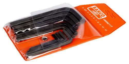 Набор шестигранных Г-образных ключей 2 - 12 мм, 11 шт