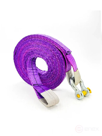 Буксировочный трос РОМЕК 7т, 4м (петля-шакл) арт. 030.2.4. ОС