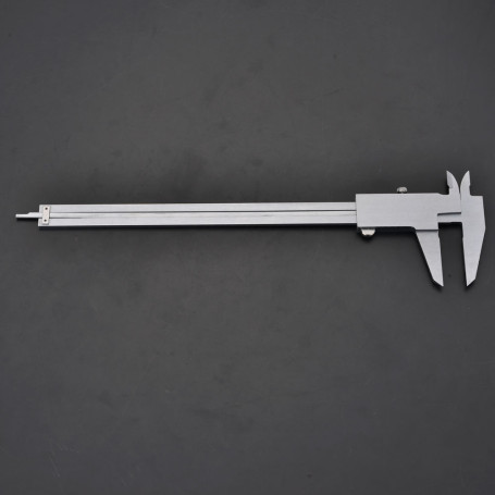 Caliper, tool steel, plastic case, 200 mm.// HARDEN