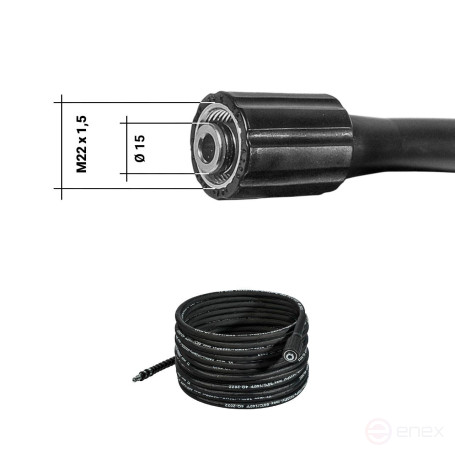 Шланг высокого давления BORT BHS-10-Steel-R