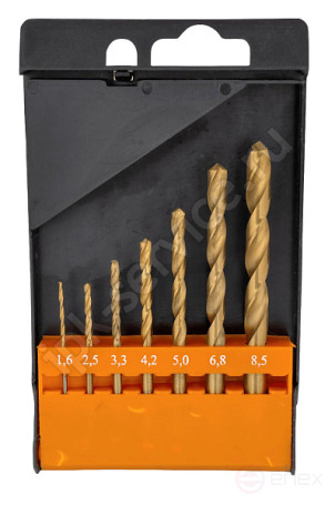 Набор сверл по металлу НС14 от 1,6 до 8,5