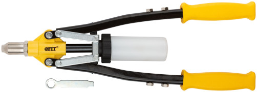 Заклепочник усиленный с длинными ручками, пластиковый контейнер 3,2-6,4 мм (445 мм)