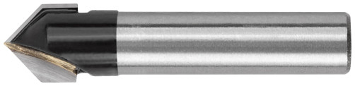 Grooved V-shaped milling cutter, DxHxL = 10 x 10 x 42 mm